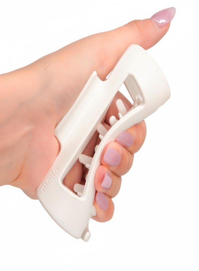 ميلو مشبك الشعر الأصلي من ميلو، مشبك شعر إسفنجي، صنع في كوريا، براءة اختراع قيد الانتظار 30021976 (أبيض، متوسط) - Image 1