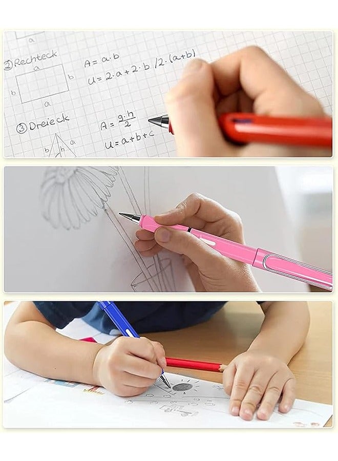 Generic 6Pcs Everlasting Pencil, Inkless Pencil Eternal with 6pcs Replacement Nibs, Inkless Pen Unlimited Writing Pencil, Reusable Erasable Pencil for Student Artist Writing Drawing, Kids Gifts (6pcs-A) - Image 4