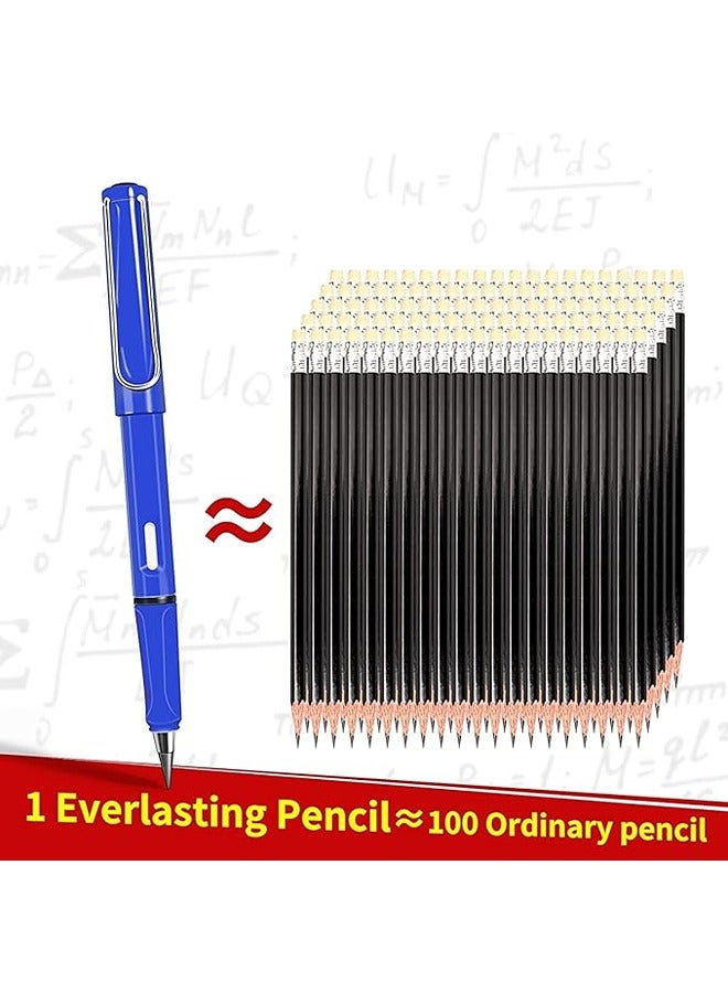 Generic 6Pcs Everlasting Pencil, Inkless Pencil Eternal with 6pcs Replacement Nibs, Inkless Pen Unlimited Writing Pencil, Reusable Erasable Pencil for Student Artist Writing Drawing, Kids Gifts (6pcs-A) - Image 3