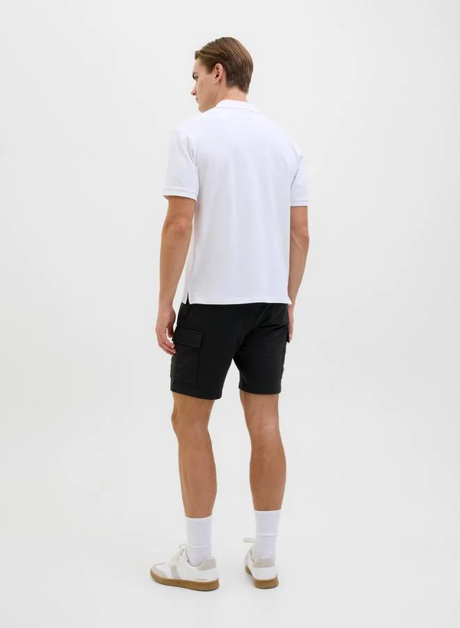 JJ Rebel JJ REBEL Mid Rise Regular Fit Cargo Shorts