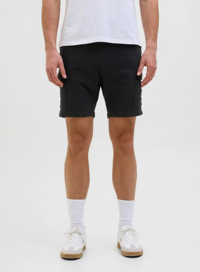 JJ Rebel JJ REBEL Mid Rise Regular Fit Cargo Shorts