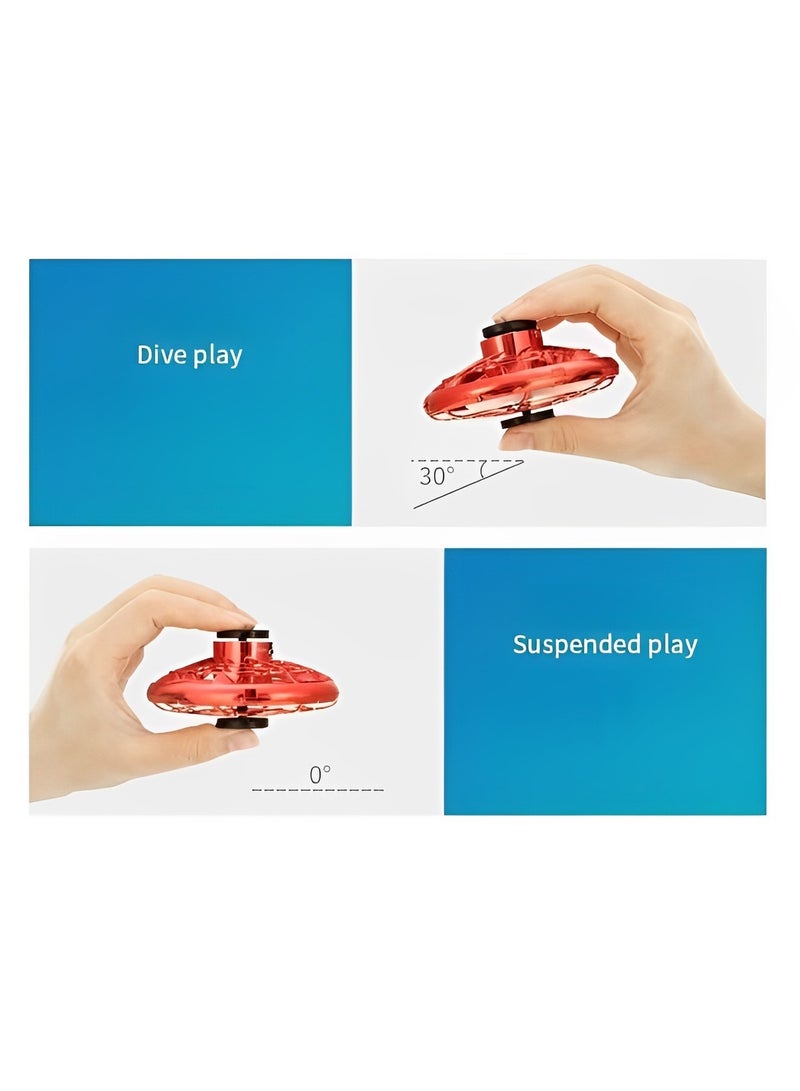 REOCLE Flying Spinner Toys Hand Controlled Mini Drone RGB Light Fidget Boomerang Spinner 360° Rotating Fly UFO Spin Drone Flying Space Toys Gift for Kids Adults Outdoor Indoor - Image 5