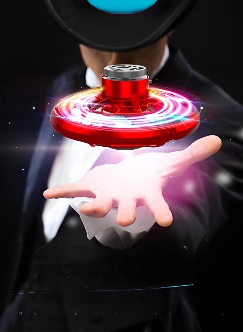 REOCLE Flying Spinner Toys Hand Controlled Mini Drone RGB Light Fidget Boomerang Spinner 360° Rotating Fly UFO Spin Drone Flying Space Toys Gift for Kids Adults Outdoor Indoor - Image 2