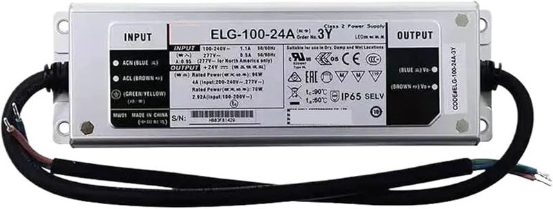 ELG 100 24A 3Y 24V 100W Constant Voltage LED Driver With Active PFC Power Supply - Image 2