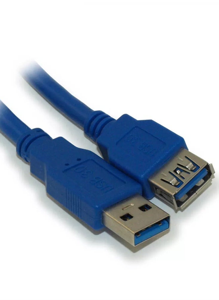 Extension Cable USB 3.0 Male to Female , USB 3.0 High Speed Data Transfer 5GBps with Shielded for PC - Laptop - other devices 1 Meters - Blue - pzsku/Z3924AC35507E42BE1DF9Z/45/_/1738847048/6f75a4a9-b2f1-4fd0-861b-6fe1a13ef4ec