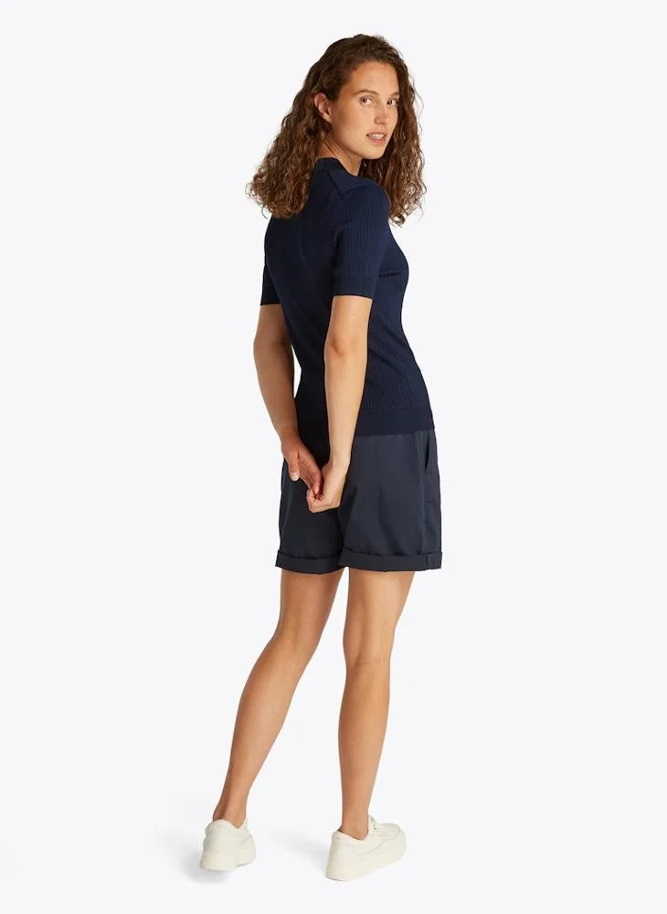 تومي هيلفيغر Essential Ribbed Polo