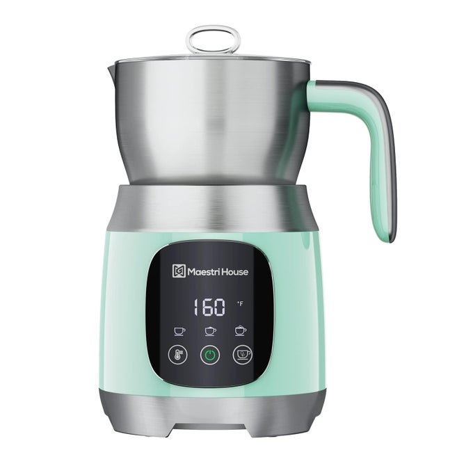 MILK FROTHER 21OZ VARIABLE TEMP AND FROTH THICKNESS MILK FROTHER AND STEAMER SMART TOUCH CONTROL MILK WARMER DISHWASHER SAFE MEMORY FUNCTION FOR LATTE CAPPUCCINO HOT CHOCOLATE