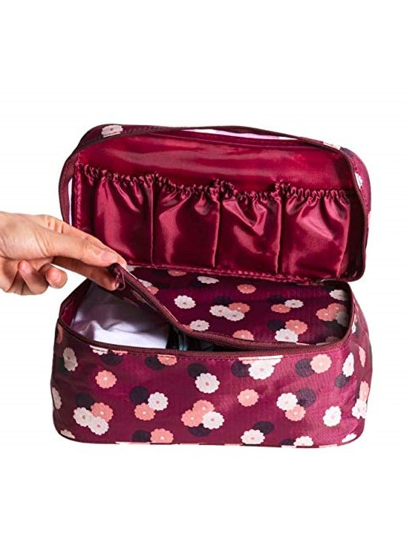 Underwear Storage Bag Bra Organizer Bag Underwear Pouch Waterproof Cosmetic Travel Bag Lingerie Toiletry Wash Storage Case Baby Diaper Bag - Image 1