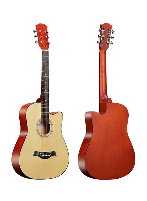 38-Inch Guitar With Accessories Set for Kids and Adults with Guitar Bag Tuner Brass strings Capo String Pick and Clean Cloth for Gift