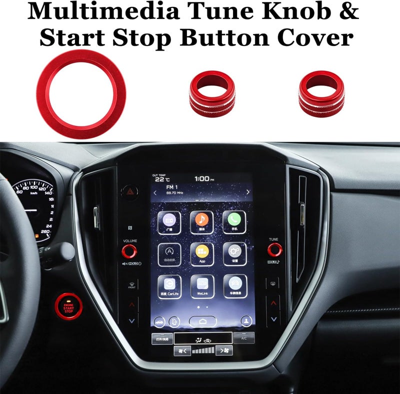 LOCOY Volume Knob Cover Set for Subaru - Image 5