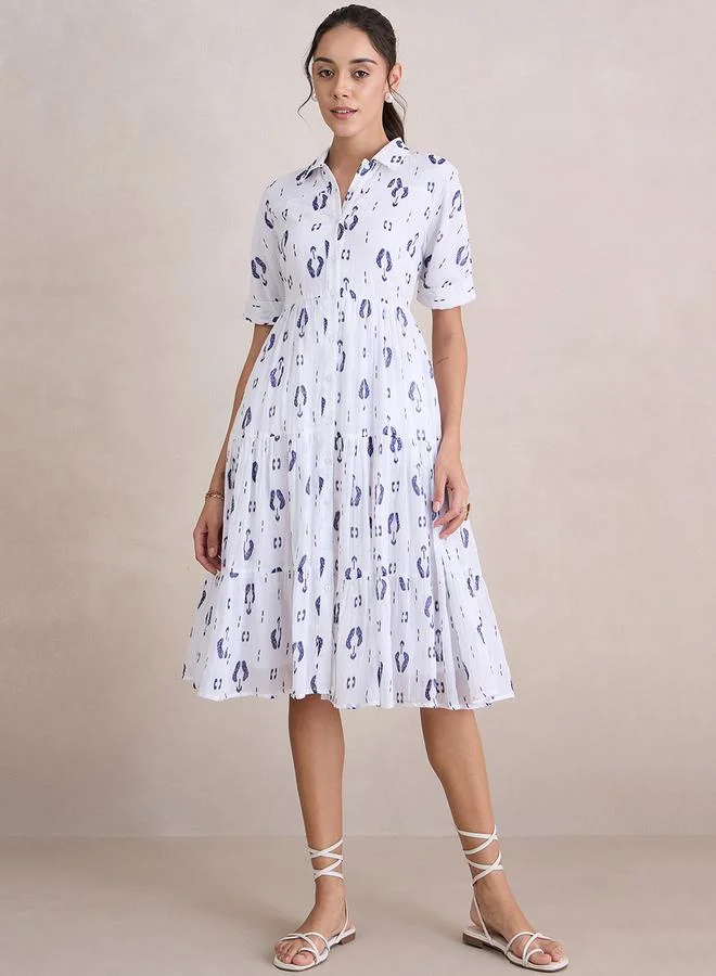 Femmella Printed Tiered Dress