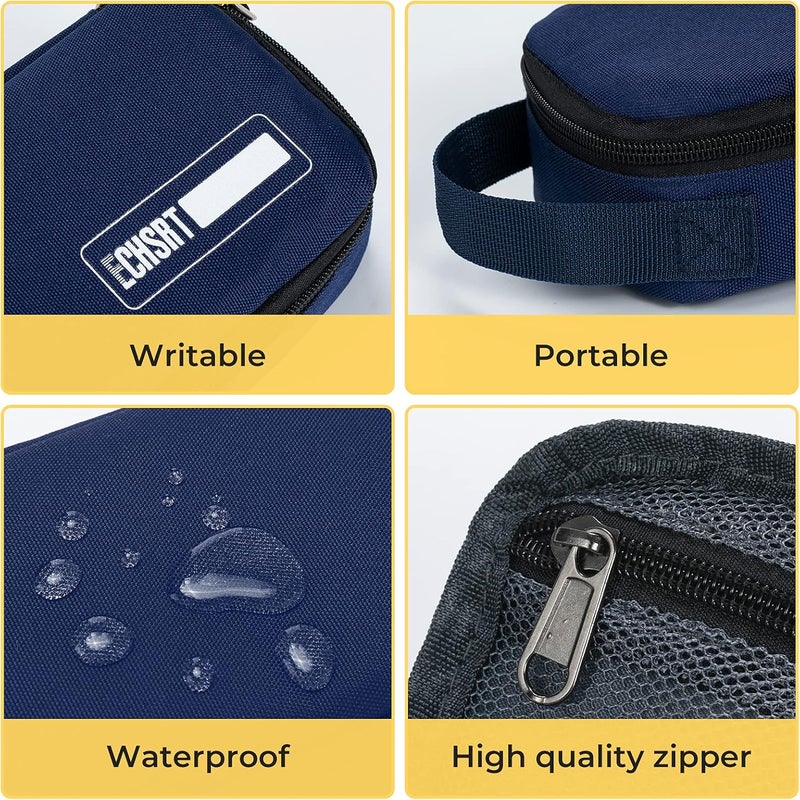 ECHSRT Large Pencil Case, Aesthetic Pen Pouch with Big Capacity, Minimalist Portable Stationery Bag with Handle for Office Organizer Aesthetic Pencil Cases - Image 5