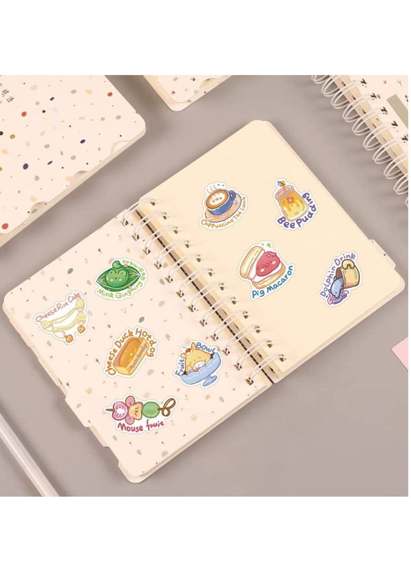 Barakah ملصقات لزجاجات الماء، 50 قطعة حزمة كلمات طعام الحيوانات، ملصقات فيسكو فينيل للابتوب، مقاومة للماء، جمالية، ملصق للأطفال، المراهقين، البالغين، هدايا ملصقات - Image 2