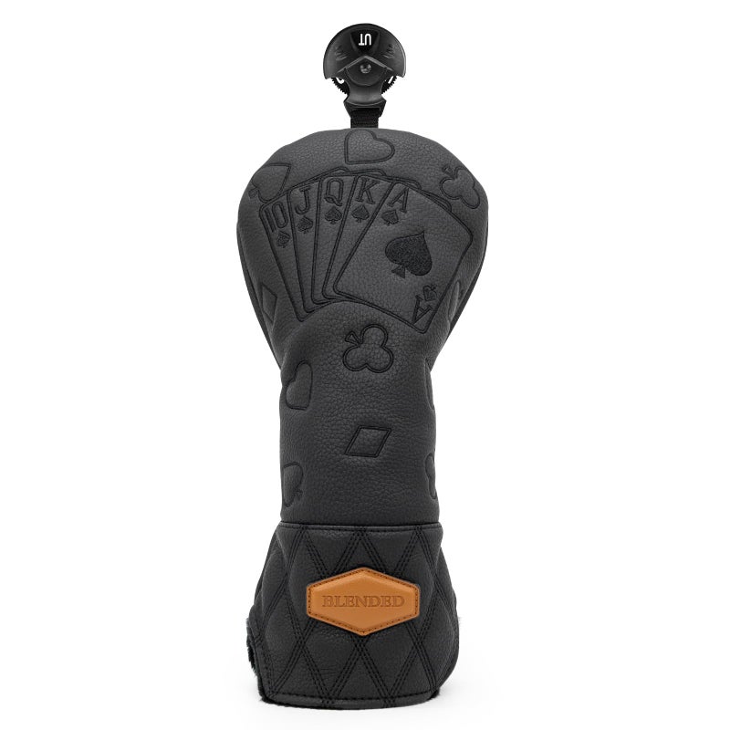 BAIRBRE Golf Club Covers Poker Golf Head Covers Driver Covers Fariway Wood Headcover Hybrid Covers Leather Golf Headcover with Number Tag for All Brand - Image 2