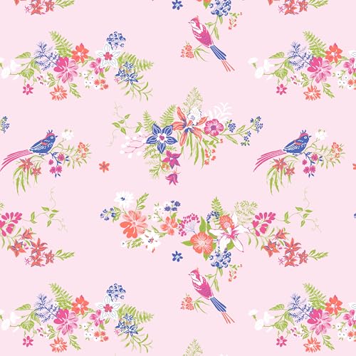 Home Ecstasy 100% Cotton Double Bedsheet with 2 Pillow Covers - (Size 87 x 94 inches, 140 TC, Colour - Pink: Blushed Petal) - Image 5