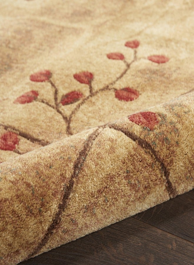 Nourison Home Somerset 6' Runner Brown Fabric Rustic Area Rug (6' Runner), Latte - Image 5