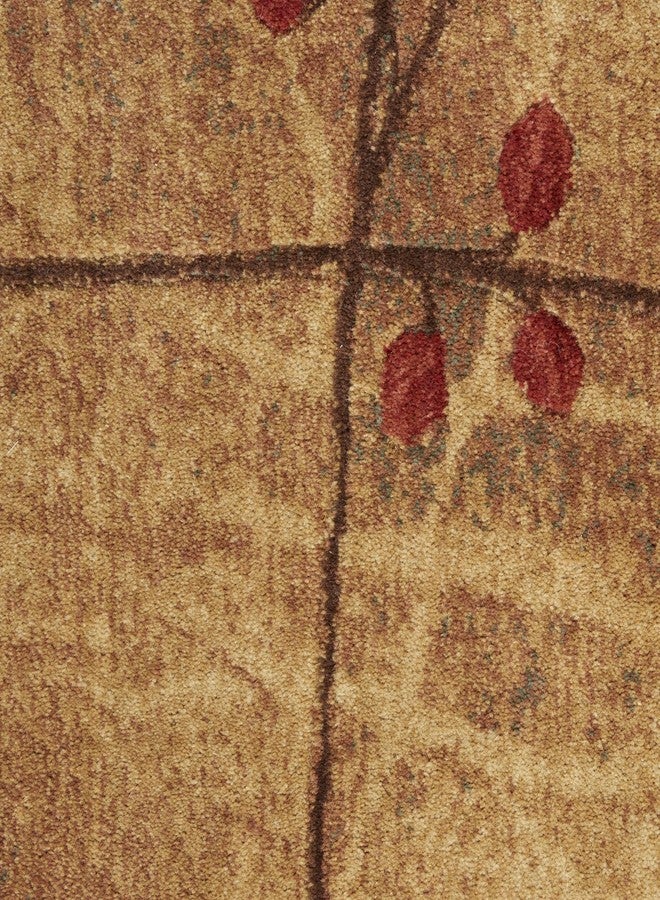 Nourison Home Somerset 6' Runner Brown Fabric Rustic Area Rug (6' Runner), Latte - Image 4
