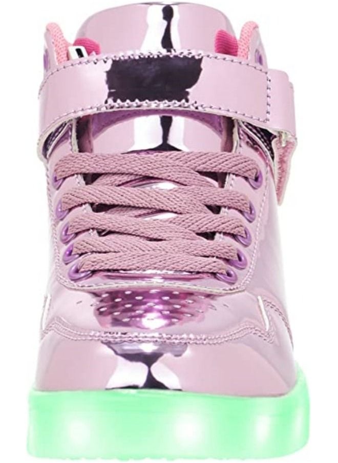 Generic - Kids LED Light Up Shoes High Top Cool USB Rechargeable Flashing Sneakers for Unisex Child Boys Girls - Image 1