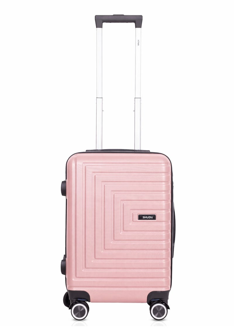 MNUK Pilgrimage Set of 3 Luggage | Hardside Soft Handle Trolley with TSA Lock |360° 4 Wheeler| Cabin-20 Inch, Medium- 24 Inch, Large-28 Inch| Rose Gold - Image 2