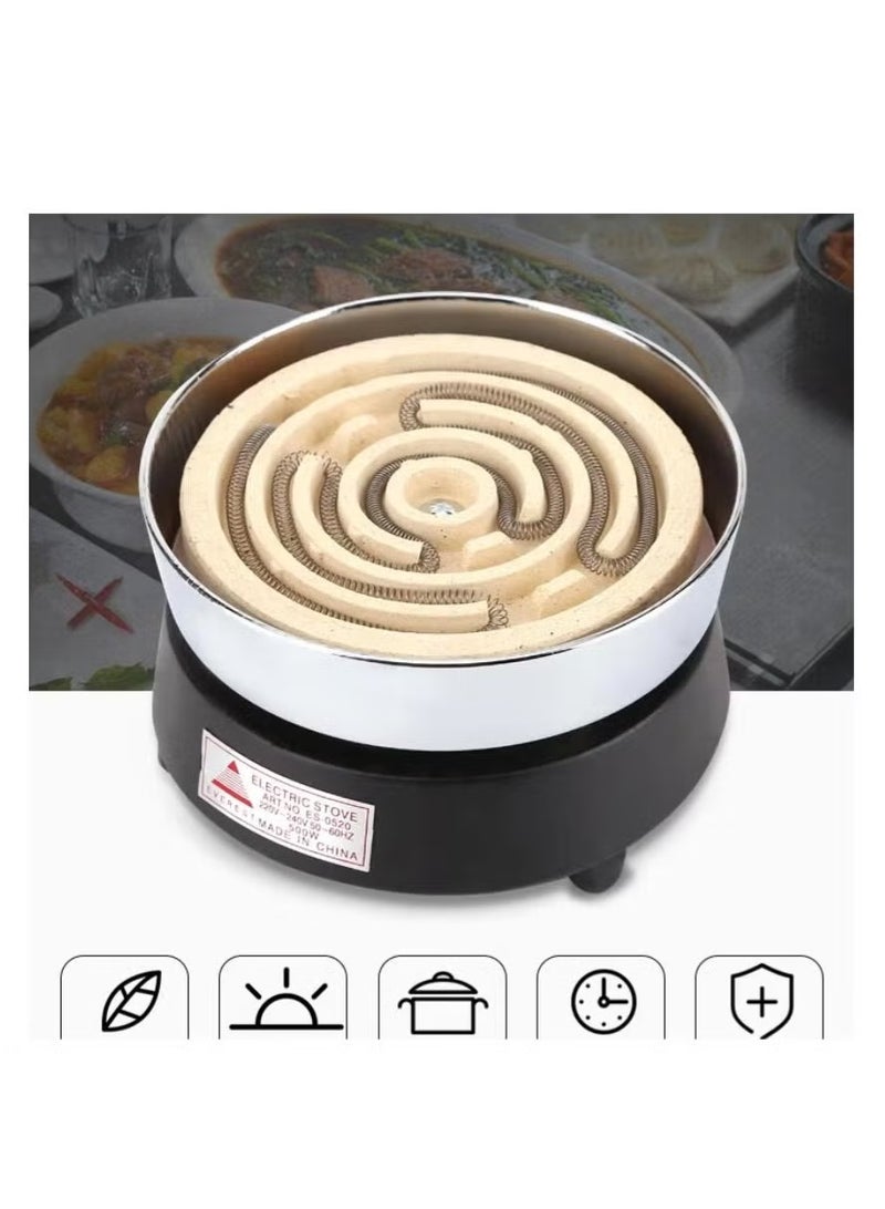 kitchen-star Single Electric Hot Plate with Spiral Heating Element – 1000W Portable Stove for Cooking & Reheating - Image 3
