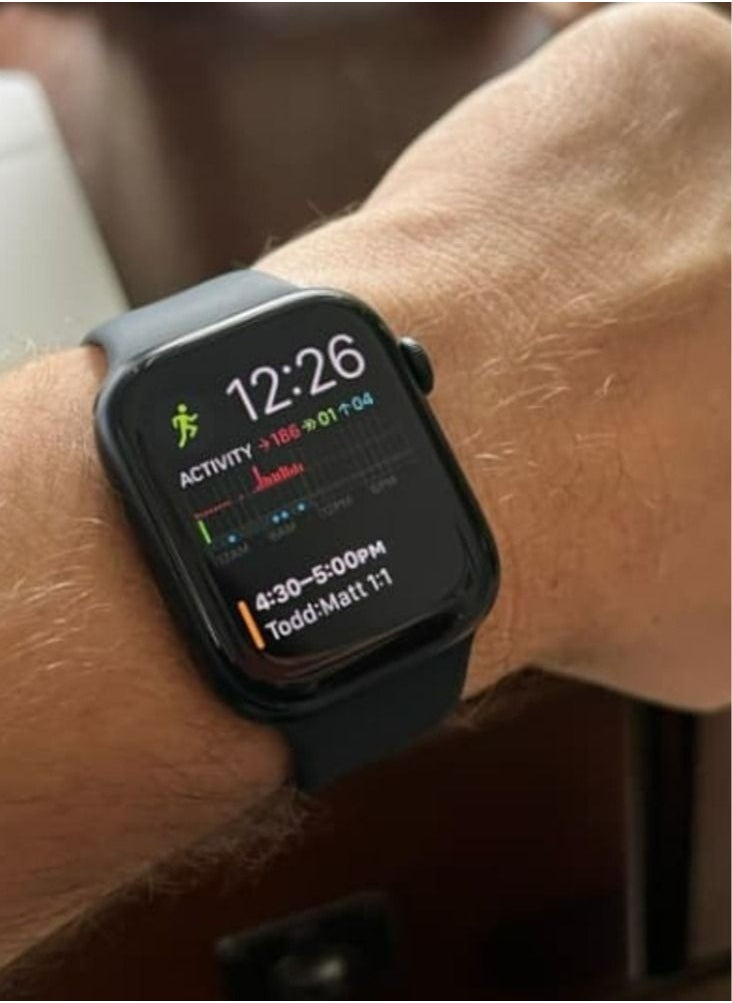 Generic - Seventh Generation M2 wear SmartWatch Full Screen with Wireless Charging Feature Size 44 mm - Black - Image 1