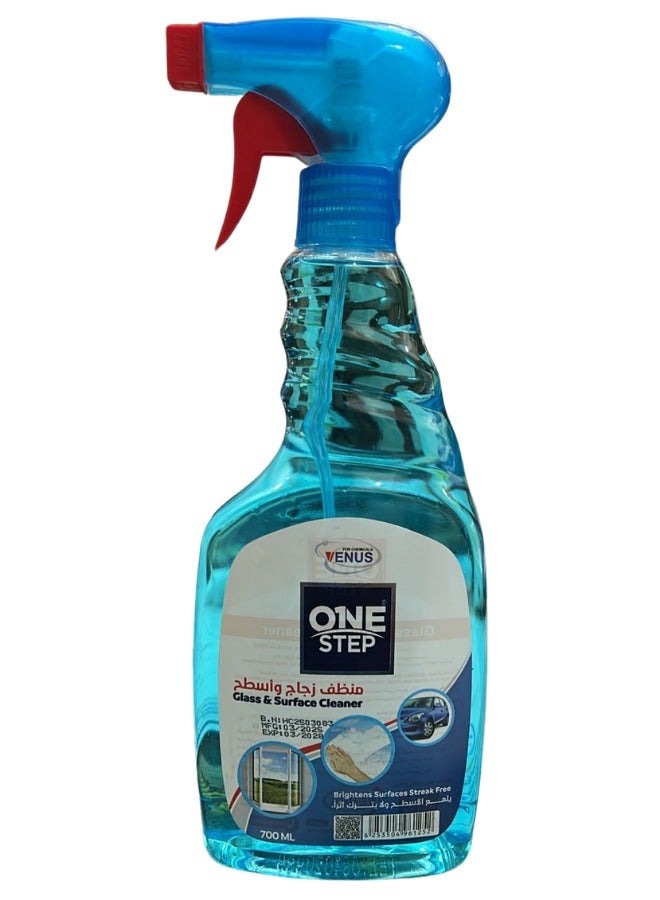 One Step Glass Cleaner Spray, Traceless Shine, 700ml - Image 1