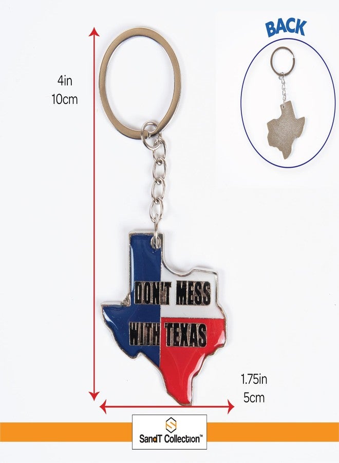 SandT Collection Texas Souvenir Keychain - Texan Flag Key Ring (Dont Mess with Texas) - Image 5