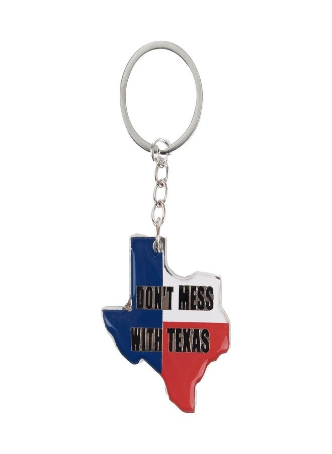 SandT Collection Texas Souvenir Keychain - Texan Flag Key Ring (Dont Mess with Texas) - Image 1