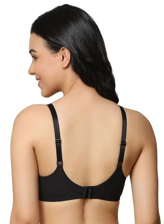 ترايامف Triumph Body Make-Up Patchwork Wired Padded Bra Black
