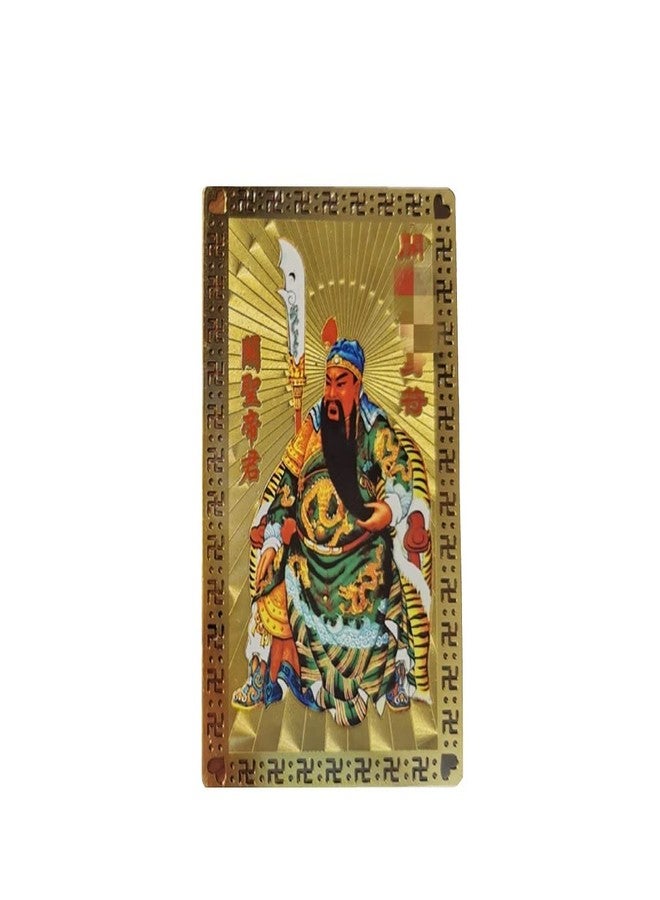DMtse Chinese Feng Shui Amulet Card for Protection Guan Yu Guan Gong Army Protection Card for Good Luck Auspicious Success - Image 1