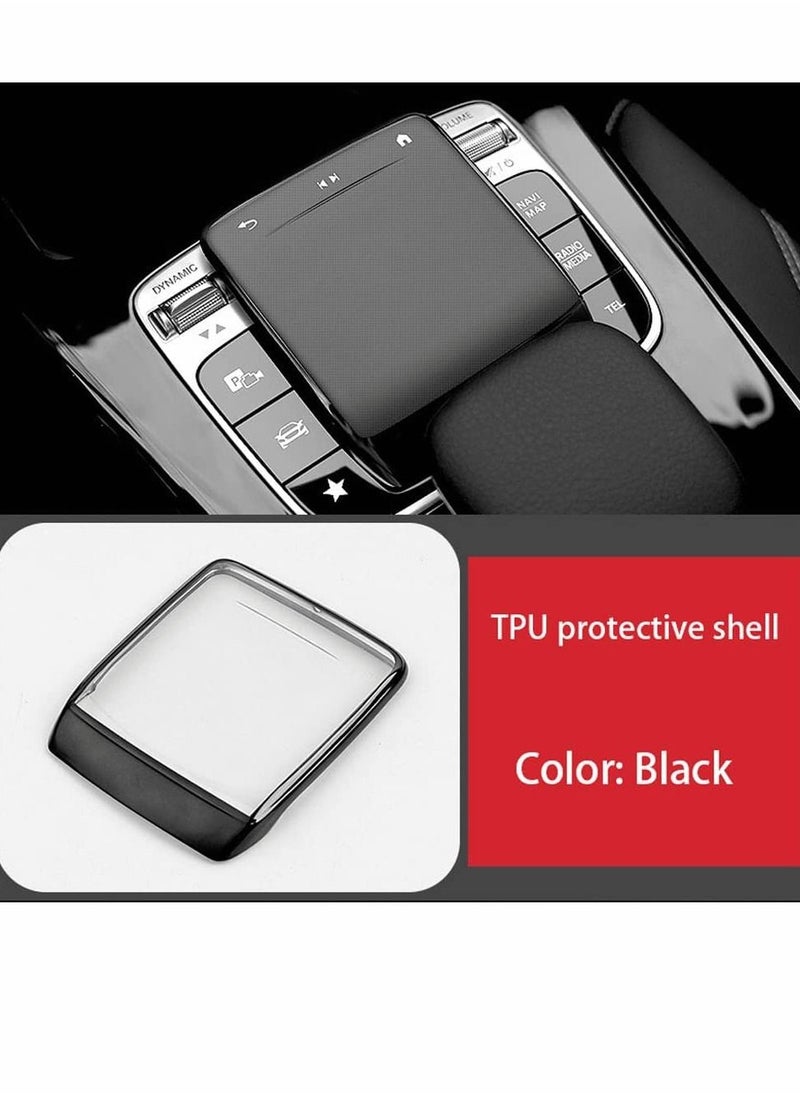 Y&D Center Consoles Multimedia Protective Cover Applicable for Mercedes Benz Mouse Car Touch Screen Controller Protector A B CLA GLE GLS GLB GLA 2020 2022 (Black)  - Image 2