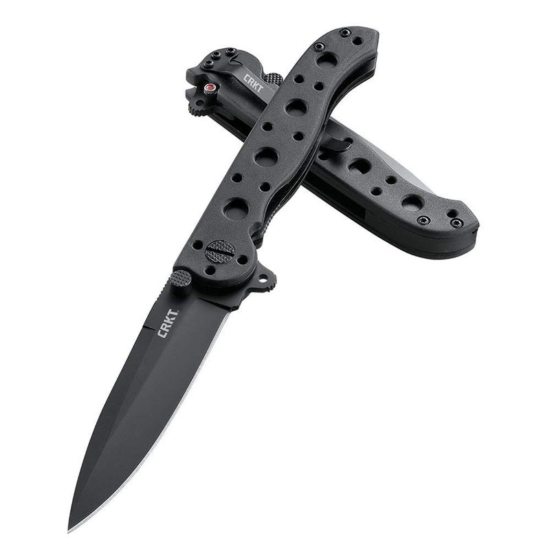 CRKT M16-01KZ Folding Knife with Liner Lock: Stainless Steel Plain Edge Blade, Glass-Reinforced Nylon Handle, Pocket Clip, M16-01KZ - Image 4
