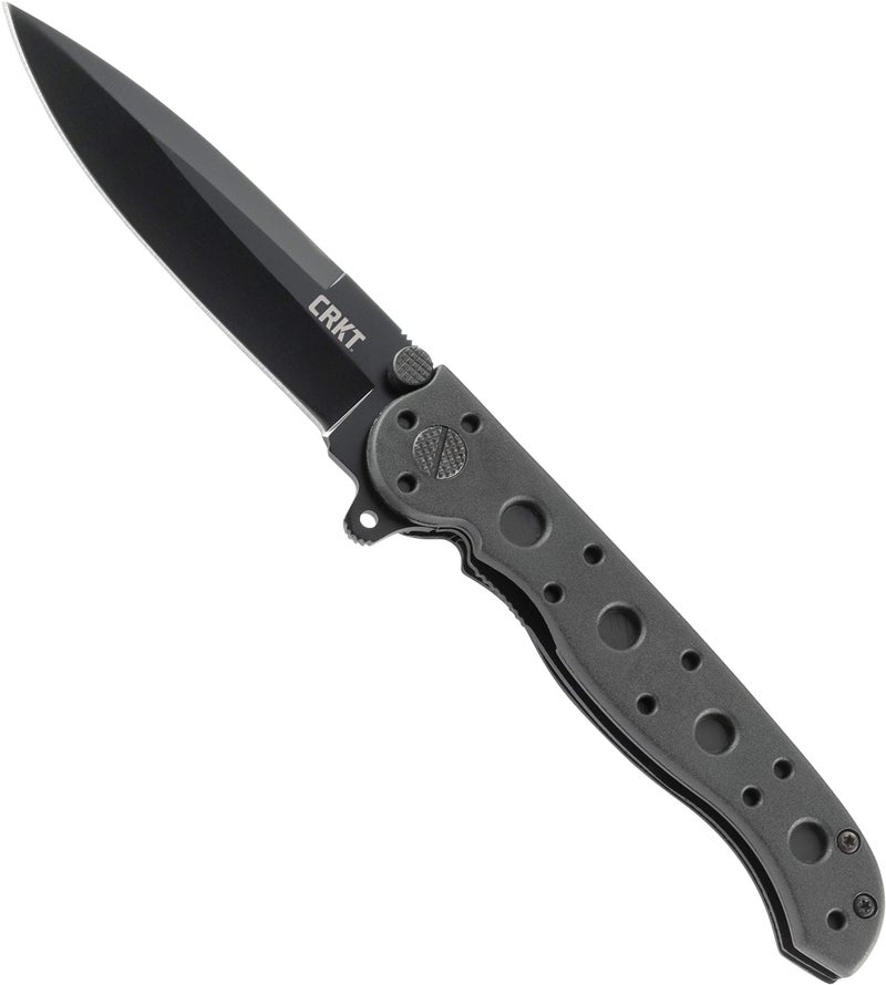CRKT M16-01KZ Folding Knife with Liner Lock: Stainless Steel Plain Edge Blade, Glass-Reinforced Nylon Handle, Pocket Clip, M16-01KZ - Image 1