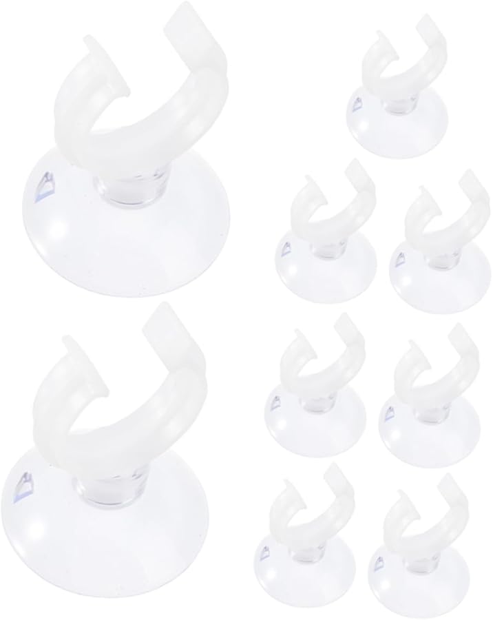 9pcs Aquarium Suction Cup Clips 4 5X3X2CM Durable Clamp For Fish Tank Tubing - Image 1