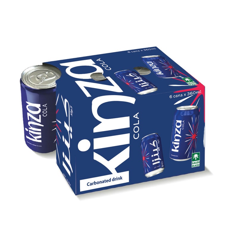 Kinza Cola Soft Drink 360ml x 6 - Image 1