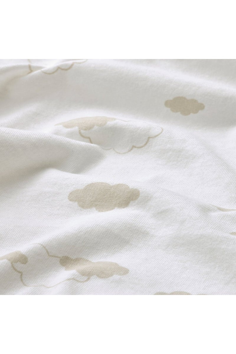 ALSKVARD ÄLSKVÄRD Fitted sheet for bassinet, clouds/dots/off-white - Image 4