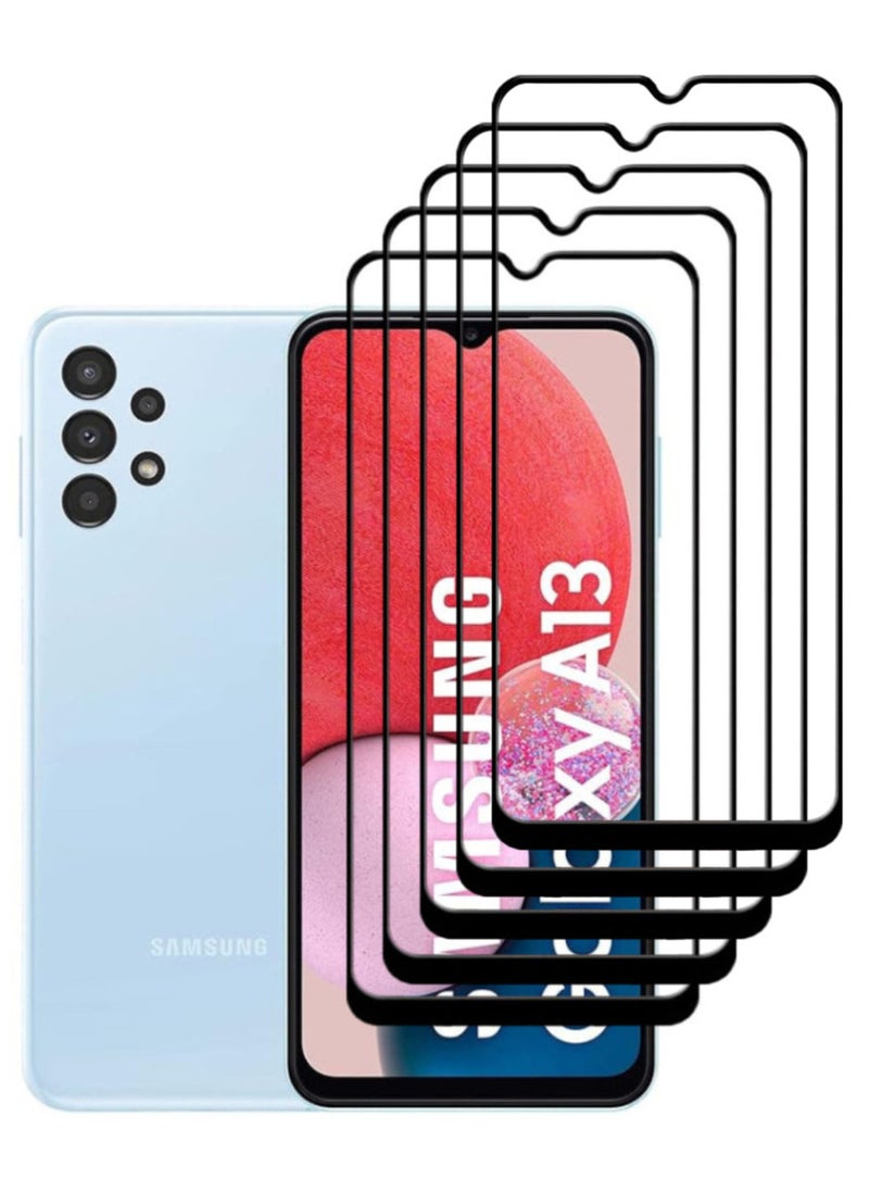 ACLIX 5 Pieces Antistatic ESD Dustproof Premium Quality High Definition Tempered Glass Screen Protector Designed For Samsung Galaxy A13 - Image 1