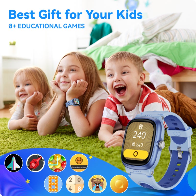 Kids Smartwatch: IP68 Waterproof 1.5'' Touch Screen, 24/7 Health & Sleep Tracker, Family Account Support - 20 Sports Modes Kids Fitness Watch for Boys Girls Aged 4-16 - Image 5
