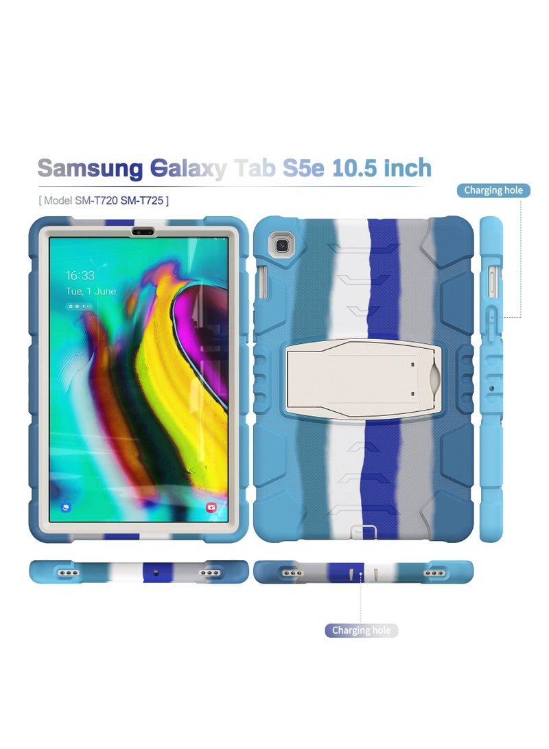 GULFLINK Gulflink Protective Back Case Cover for SAMSUNG Tab S5E T720/T725 10.5 inch colourful blue - Image 4