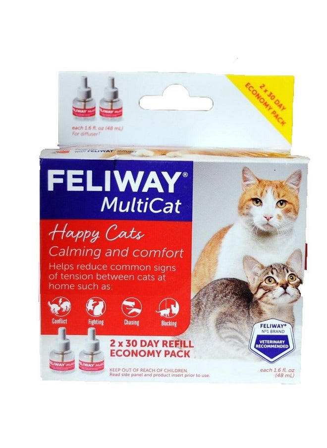 FELIWAY Multicat Diffuser Refill 2 Refills 48ml Each