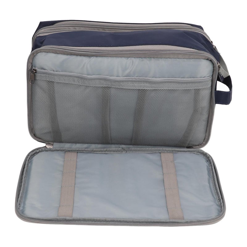 Large Capacity Waterproof Mens Travel Shaving Bag Portable With Comfortable Handle - Image 4