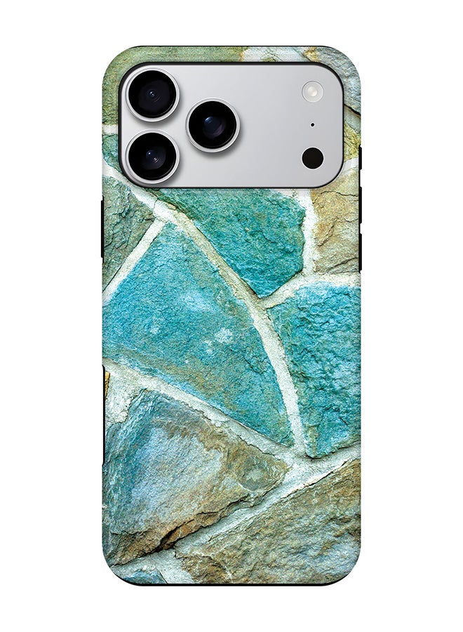 Stylizedd Tough Pro Magnetic Case for iPhone 17 Pro Max, Dual Layer hybrid PC + TPU Mobile Cover Matte - Aqya Stones