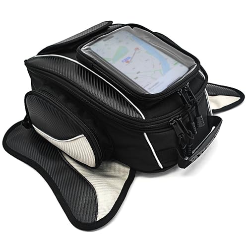 Dracarys Motorcycle Tank Bag Oxford Saddle Black Motorbike Bag - Strong Magnetic Bag for Honda Yamaha Suzuki Kawasaki Harley - Image 1