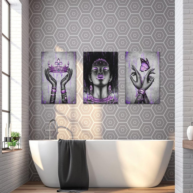 Kalormore Black American Woman Canvas Wall Art - Image 2