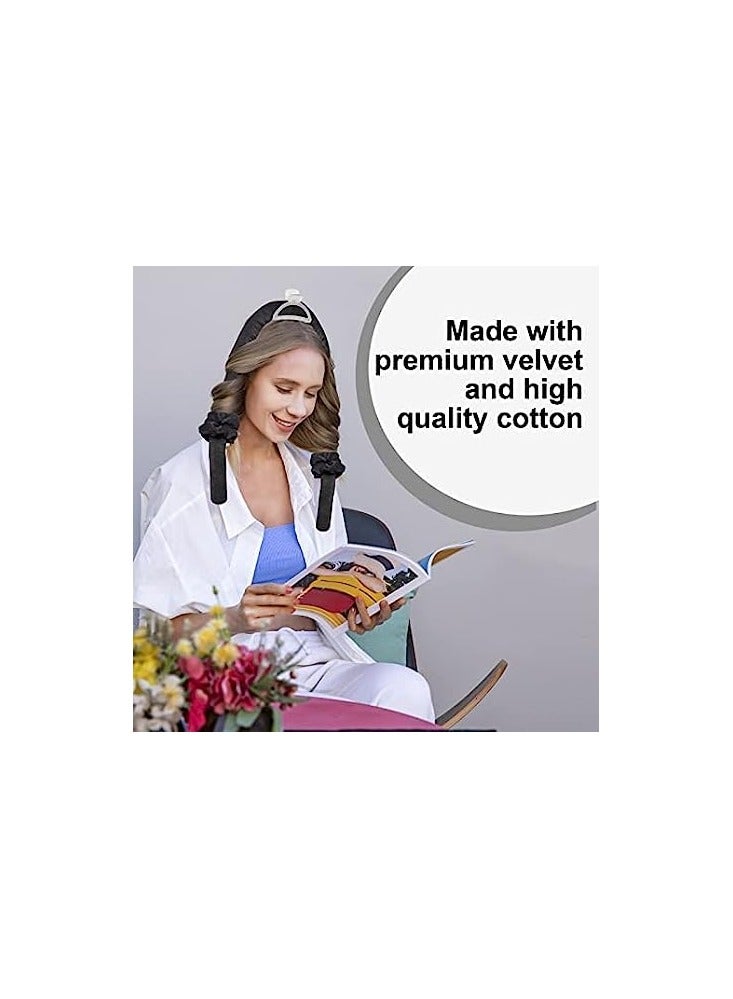 ORiTi رباط رأس لتجعيد الشعر بدون حرارة، مكواة شعر لتجعيد الشعر للنوم مع مشابك شعر وشرائط حريرية لتجعيد الشعر - Image 3