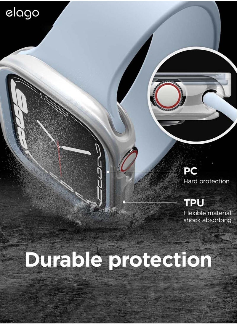 Elago Duo for Apple Watch Series 7 (41mm), Series 6/SE/5/4 (40mm) Cover Case - Clear Light Blue  - Image 3