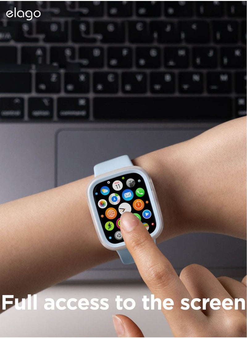Elago Duo for Apple Watch Series 7 (41mm), Series 6/SE/5/4 (40mm) Cover Case - Clear Light Blue  - Image 5