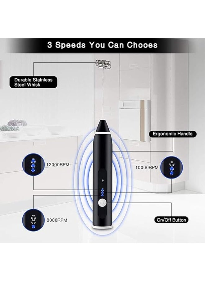 ماركة غير محددة USB adjustable milk frother and whisk with 2 parts  - Image 3