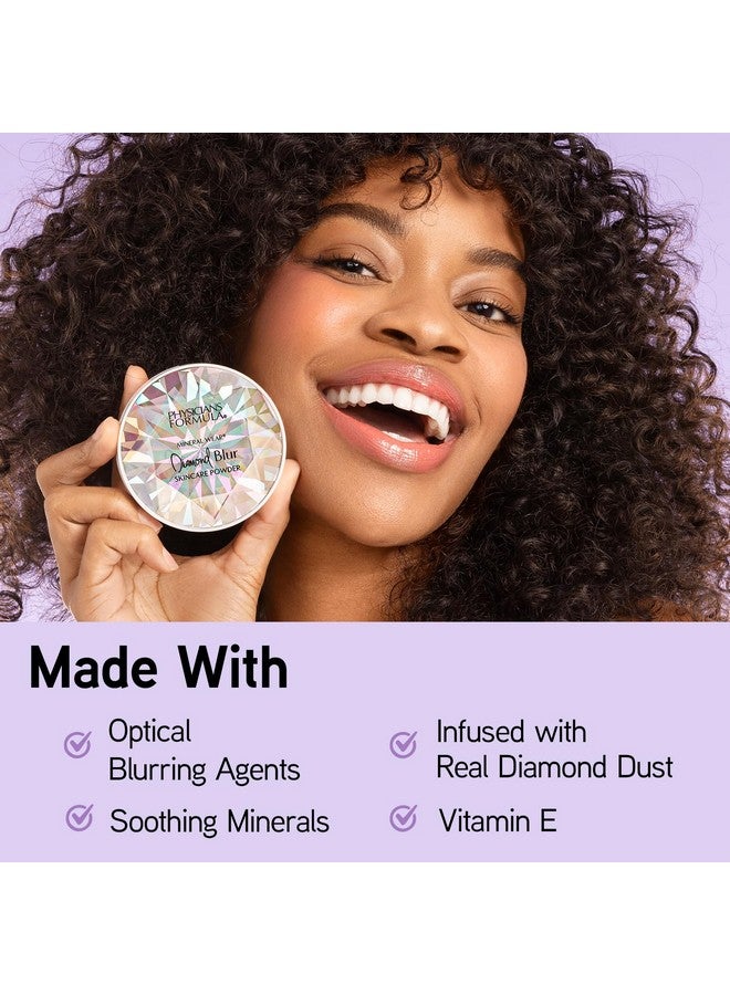 Physicians Formula Mineral Wear®Diamond Blur Skincare Cushion Powder, Blurring & Pore Diffusing Long Lasting Matte Finish Face Powder, Talc-Free- Translucent - Image 2