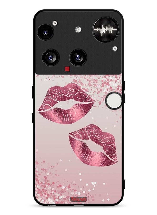 Tolwak Nothing Phone (3) Protective Case Cover Glitter Lips - Image 1